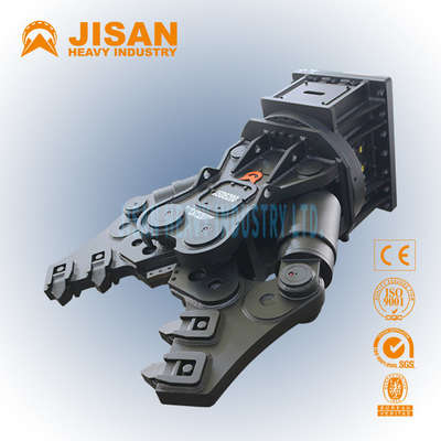 Blue Excavator Hydraulic Alligator Scrap Metal Shears Hydraulic Rotary Drum Cutter For Sale