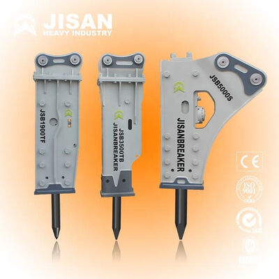 Hydraulic Excavator Rock Breaker 140 Bar Pressure 3.5 Meters Length Suitable for Construction and Quarrying