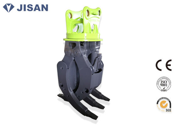 Timber Grab Hydraulic Log Grapple Wide Opening Jaws For 20 Ton  PC200 Excavator