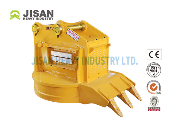 Crane / Forklift Excavator Attachment , Round Scrap Lifting Magnet Ripper