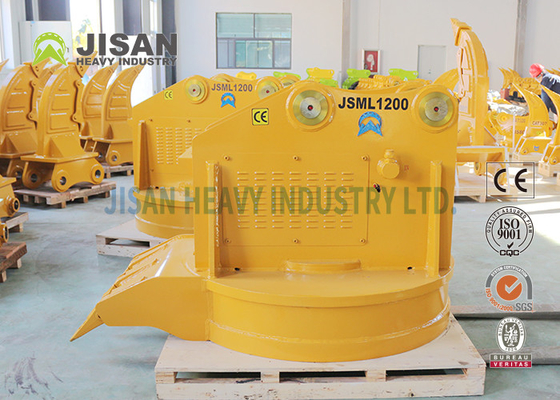 Crane / Forklift Excavator Attachment , Round Scrap Lifting Magnet Ripper