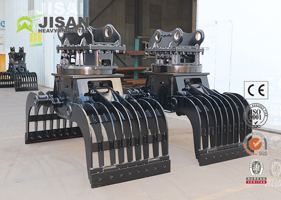 Excavator Hydraulic Sorting Grapple For Demolition Buildings Grab Attachment