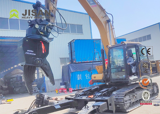 Pc310lc-5 Excavator Demolition Shear , Rotating Scrap Metal Shear Dismantling Machine