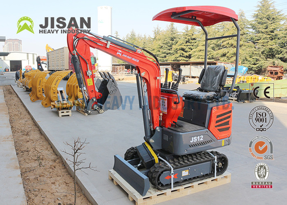 Euros Work Hydraulic Mini Excavator Machine , Agricultural Machinery 1 Ton Excavator