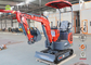 Euros Work Hydraulic Mini Excavator Machine , Agricultural Machinery 1 Ton Excavator