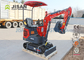 Euros Work Hydraulic Mini Excavator Machine , Agricultural Machinery 1 Ton Excavator