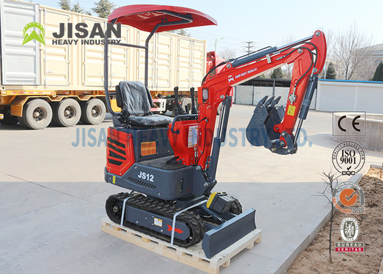 Euros Work Hydraulic Mini Excavator Machine , Agricultural Machinery 1 Ton Excavator