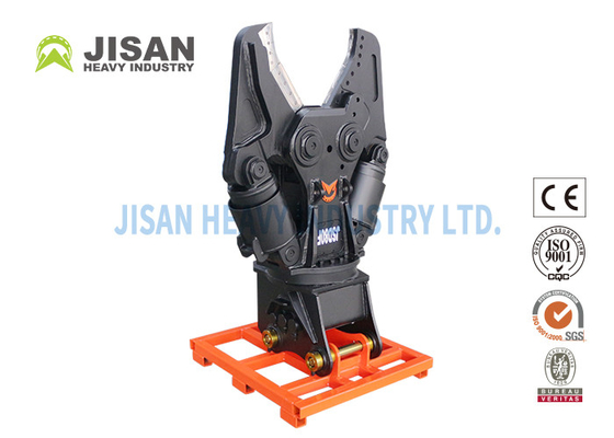 Double / Single Cylinder Hydraulic Excavator Shears Pc100 For Dismantling Cars