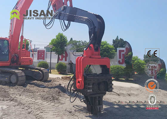 Excavator Vibrating Pile Driver , Ce Sgs 20 Ton Pile Driver Hammer Oem Odm