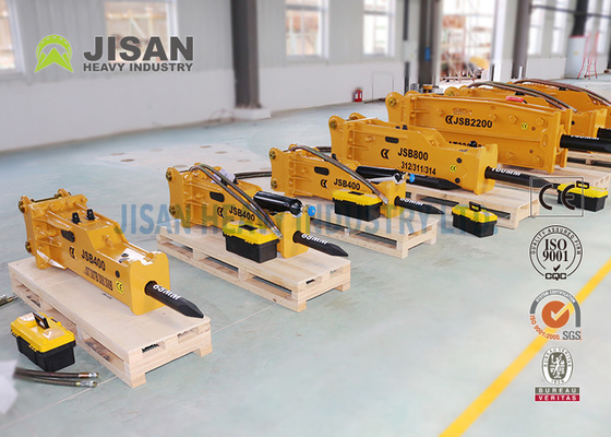 Heavy Duty Alloy Steel Excavator Rock Breaker With 1/2-5/4 Inches Hose Diameter
