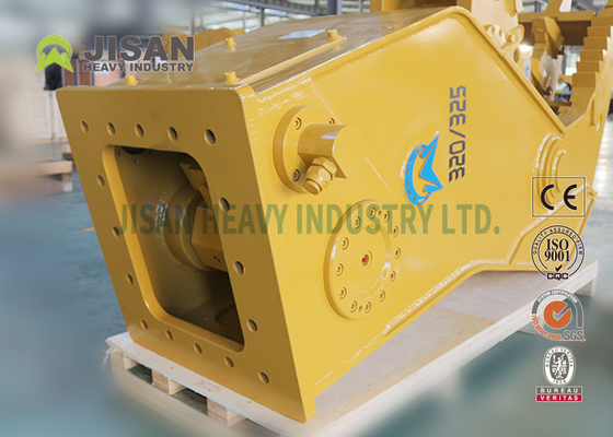 Hydraulic 1000t Excavator Concrete Pulverizer 400mm Depth 350bar Pressure