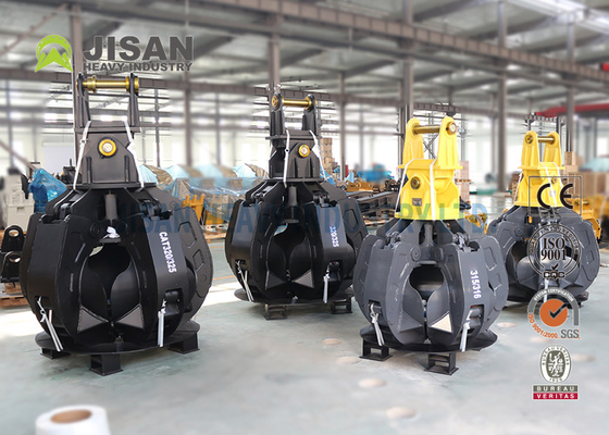 Firm Grip Excavator Grapple High Efficiency Hydraulic System