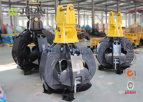 Firm Grip Excavator Grapple High Efficiency Hydraulic System