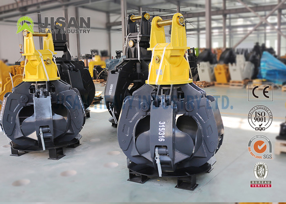 Firm Grip Excavator Grapple High Efficiency Hydraulic System