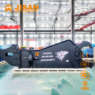 Rotating Excavator Shear Fortress For Dismantling Cars Scrap Single Cylinder Hydraulic