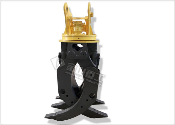 Timber Grab Hydraulic Log Grapple Wide Opening Jaws For 20 Ton  PC200 Excavator