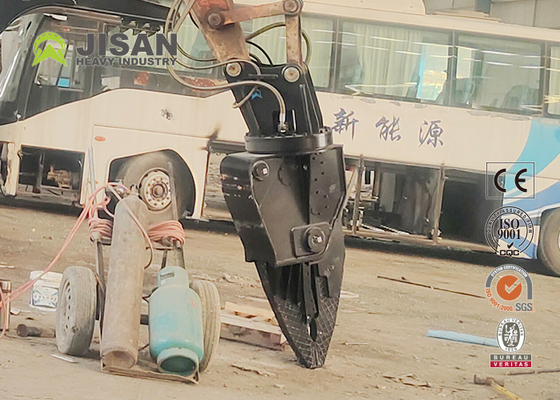 Jisan Excavator Demolition Hardox Steel Shears Fortress Scrap Shears For Sale Cars Dismantling Machine