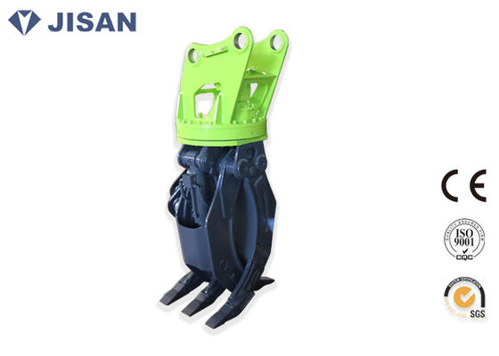 Wear Resistant Excavator Rock Grab , Heavy Duty Hydraulic Grab For Excavator  PC60