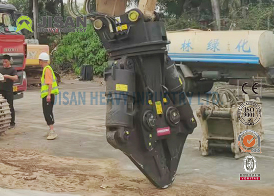 JSD280F Excavator Metal Shears Simple Head Adjustment for Maximum Efficiency in Recycling Concrete Material