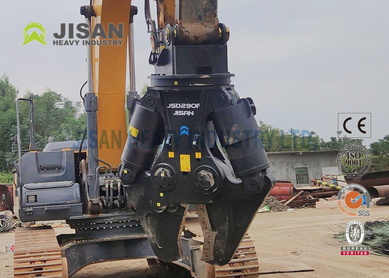 JSD280F Excavator Metal Shears Simple Head Adjustment for Maximum Efficiency in Recycling Concrete Material