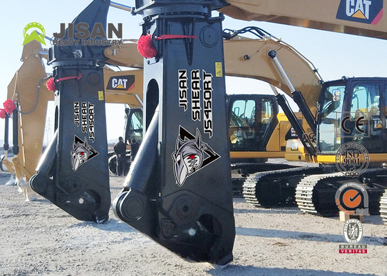 Teyun Tycs450rt Hydraulic Shear Durable Excavator Metal Shears for Scrap Material Cutting and Recovery on Industrial Demolition Sites