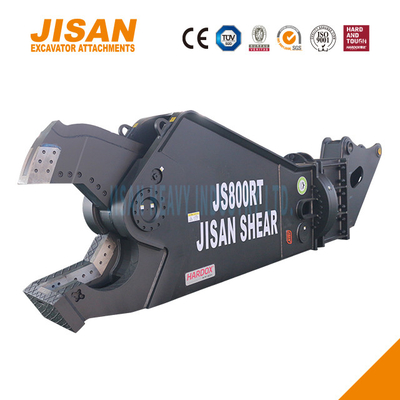 JS800RT Excavator Metal Shears Ideal For Heavy Duty Steel Cutting With 80-110 Ton Arm Installation