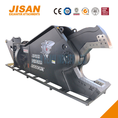 JS800RT Excavator Metal Shears Ideal For Heavy Duty Steel Cutting With 80-110 Ton Arm Installation