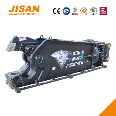 JS400RT Excavator Metal Shears Designed For Maximum Efficiency And Strength 360 Degree Rotation Speed Valve And 800T Cutting Force