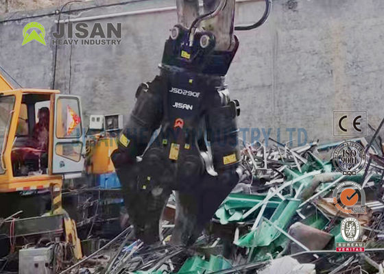 JISAN Excavator Metal Shears With 360 Deg Hydraulic Rotation Motor Strong Power And Long Durability