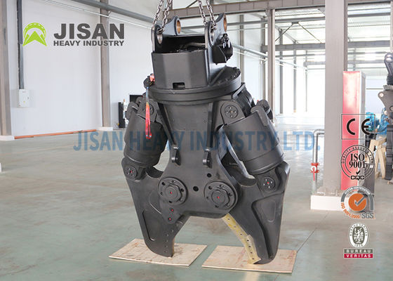 JISAN Excavator Metal Shears With 360 Deg Hydraulic Rotation Motor Strong Power And Long Durability