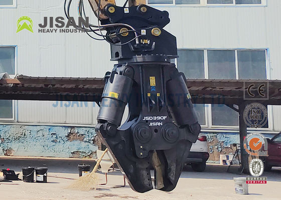 JISAN Excavator Metal Shears With 360 Deg Hydraulic Rotation Motor Strong Power And Long Durability