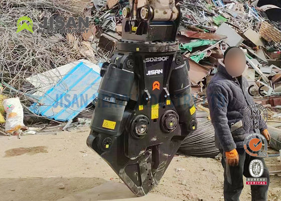 JISAN Excavator Metal Shears With 360 Deg Hydraulic Rotation Motor Strong Power And Long Durability