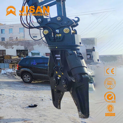 Versatile Excavator Metal Shears With Wide Jaw Opening And Strong Power Cylinder For Concrete Recycling And Demolition