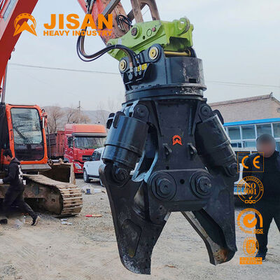 Versatile Excavator Metal Shears With Wide Jaw Opening And Strong Power Cylinder For Concrete Recycling And Demolition
