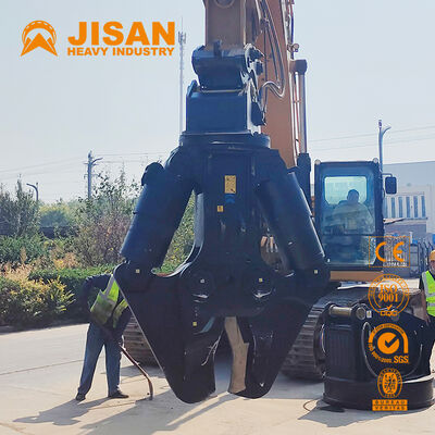 Versatile Excavator Metal Shears With Wide Jaw Opening And Strong Power Cylinder For Concrete Recycling And Demolition