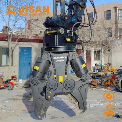 Versatile Excavator Metal Shears With Wide Jaw Opening And Strong Power Cylinder For Concrete Recycling And Demolition