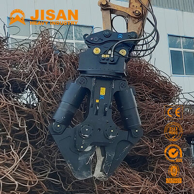 Versatile Excavator Metal Shears With Wide Jaw Opening And Strong Power Cylinder For Concrete Recycling And Demolition