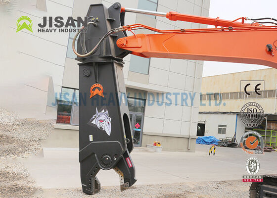 Hydraulic Shear Attachment For Excavators New Condition Scrap Metal Demolition Shear Motor CE Certified For 40 Ton Excavators