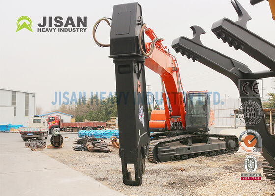 Hydraulic Shear Attachment For Excavators New Condition Scrap Metal Demolition Shear Motor CE Certified For 40 Ton Excavators
