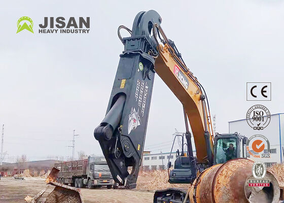 Heavy Duty Hydraulic Excavator Metal Shears Designed For Cutting Ferrous Metals Aluminum Scrap And Industrial Demolition Materials