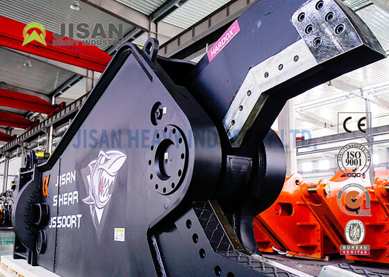 Hydraulic Shear for Excavators with 360 Degree Hydraulic Rotation 1500T Cutting Force and Wear Resistant Steel