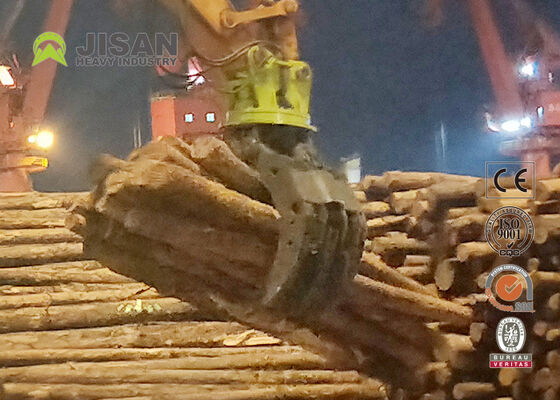 Double Linkage Hydraulic Log Grapple 1500mm Jaw Opening For 20 Ton 320 Excavator