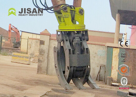 Double Linkage Hydraulic Log Grapple 1500mm Jaw Opening For 20 Ton 320 Excavator