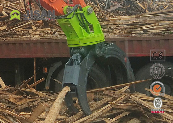 Double Linkage Hydraulic Log Grapple 1500mm Jaw Opening For 20 Ton 320 Excavator