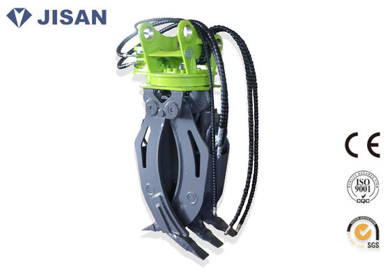 Brake Motor Hydraulic Log Grapple ,  PC60 Log Grab For Excavator