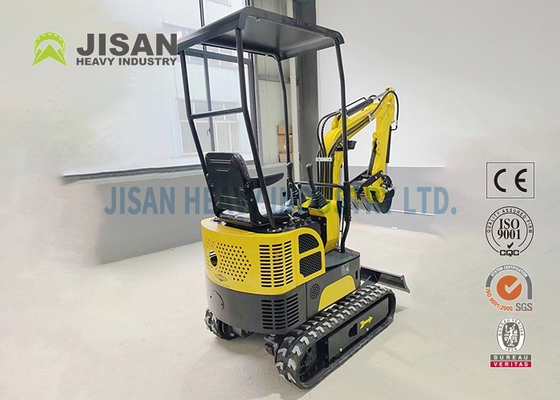 Micro Digger Mini Crawler Excavator , 1 Ton Small Bagger Trench Digger Machine