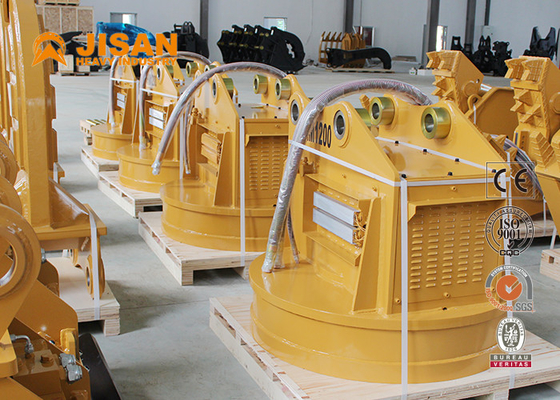 Electro Metal Scrap Lifting Magnet , Ripper Hydraulic Excavator Magnet