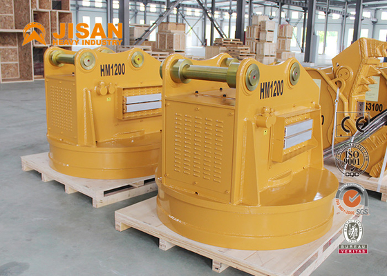 High Temperature Excavator Round Lifting Magnet For Scraps Attachment