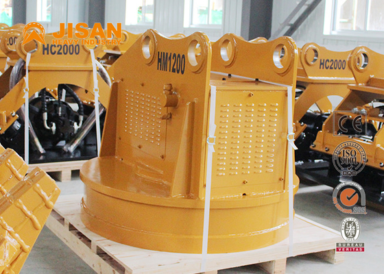 1600kg 3600lb 1.2m 47in Hydraulic Round Lifting Electromagnet For Crane Metal Scrap