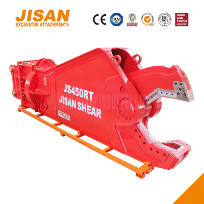 JS430RT Excavator Metal Shears For Cutting Iron Steel And Other Materials With 40-50 Ton Arm Installation